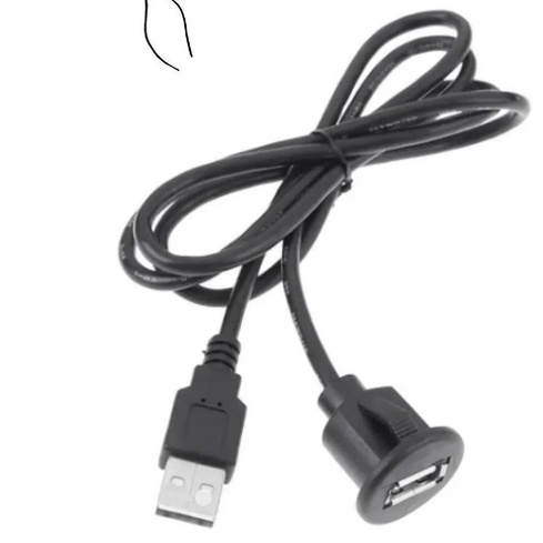 Cabo USB Extenção Veicular Central Multimidia 1M