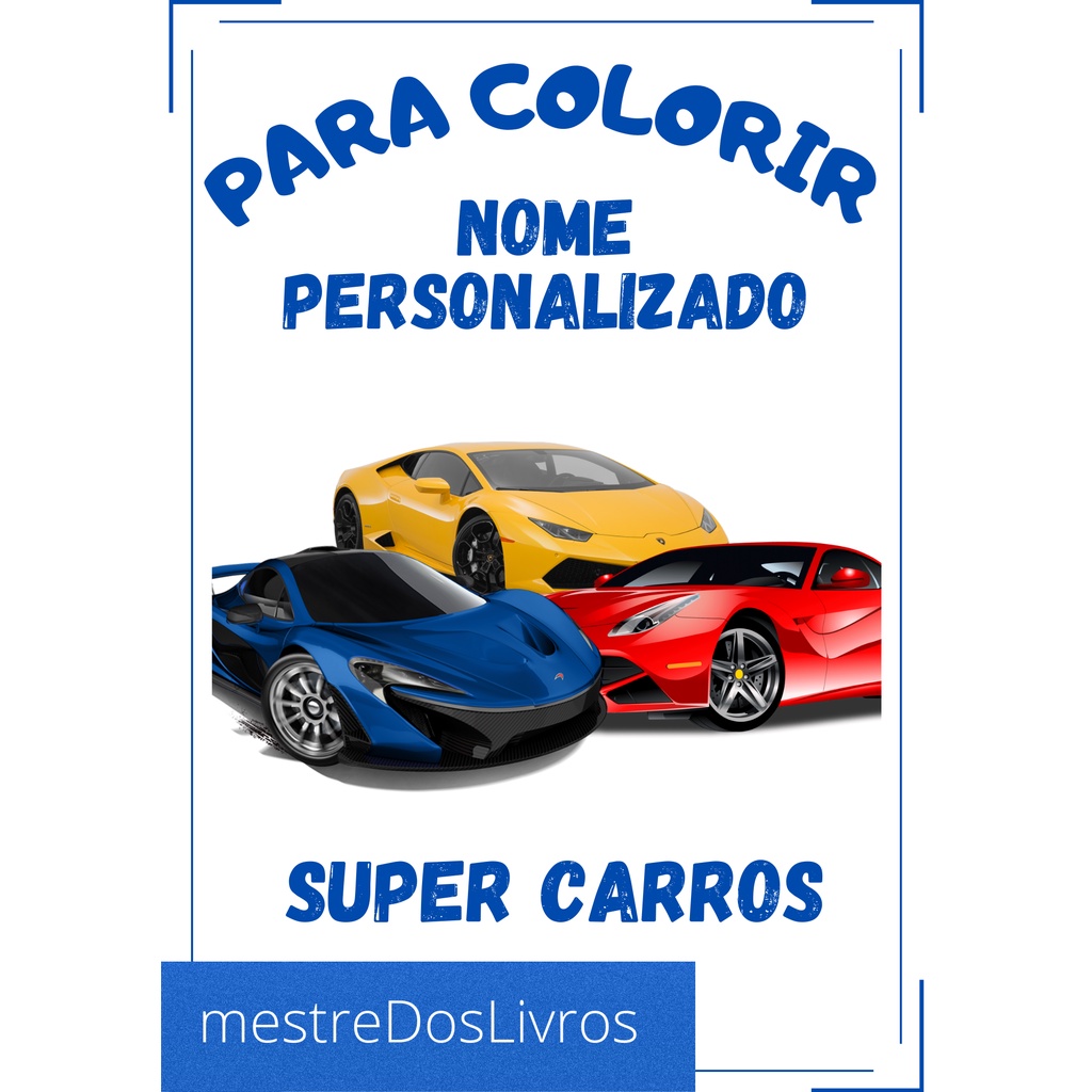 Jogos pintar carros mcqueen  Produtos Personalizados no Elo7