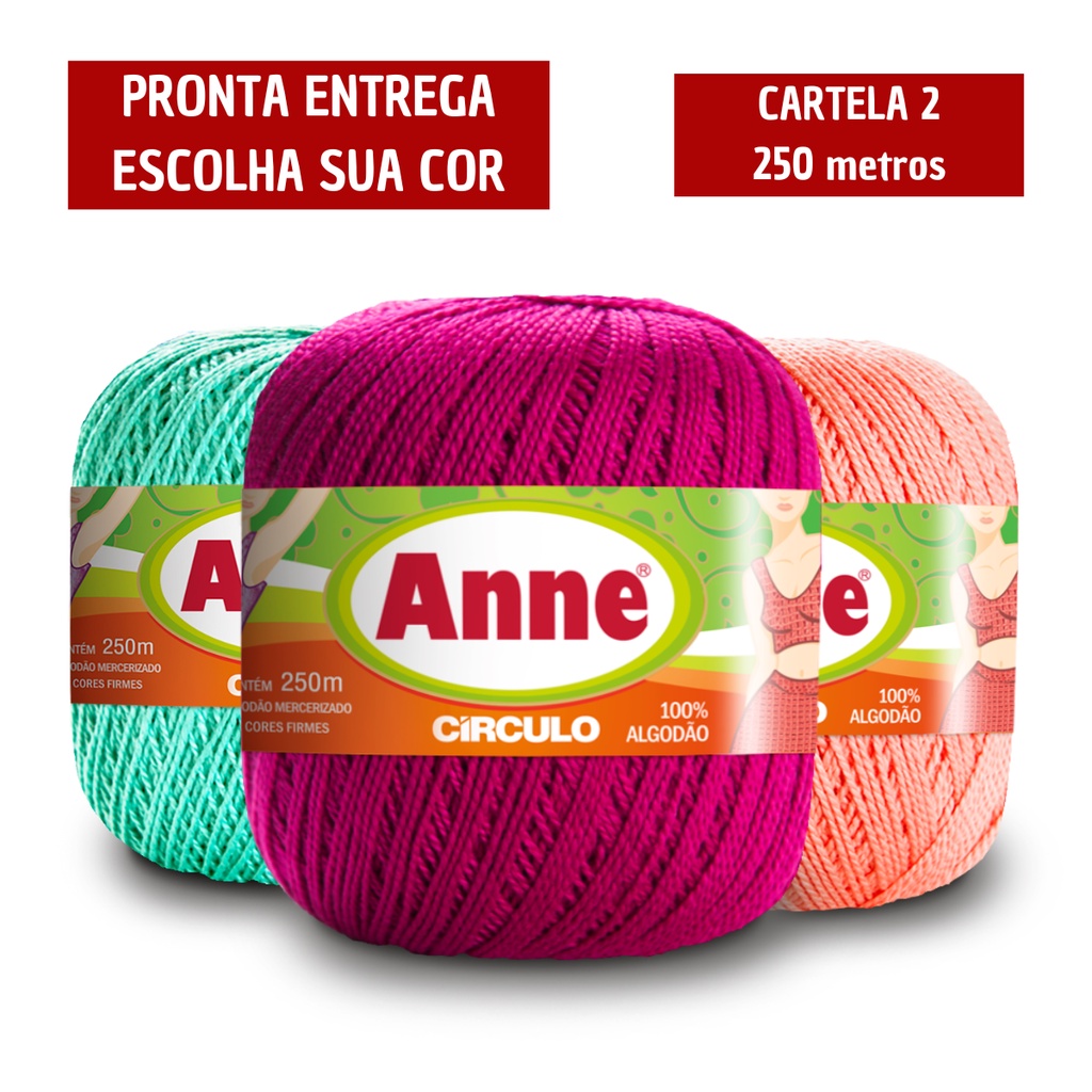 Linha Anne Circulo 250 Metros - CARTELA 2 | Shopee Brasil