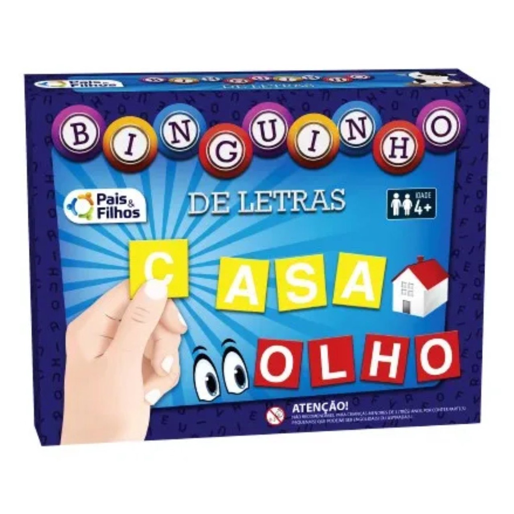 Bingo de Palavras Para Alfabetização Infantil Jogo Animais - Bambinno -  Brinquedos Educativos e Materiais Pedagógicos