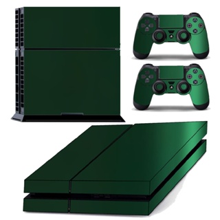 Skin PS4 Fat Playstation Adesivo Pelicula Protetora Metalico Brilho Verde