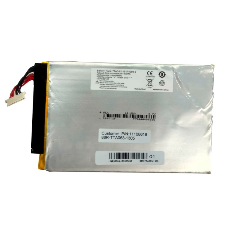 BATERIA TABLET POSITIVO 3,7V 4000mAh 7,6CM X 12,8CM TTA0-62-1S1P4000-0