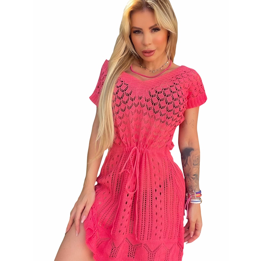 Saída de Praia Piscina Banho Linda Feminina Rendada Fashion | Shopee Brasil