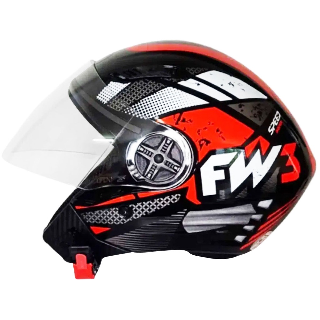 Capacete Fw3 Aberto X Open Speed Colorido Cores | Shopee Brasil