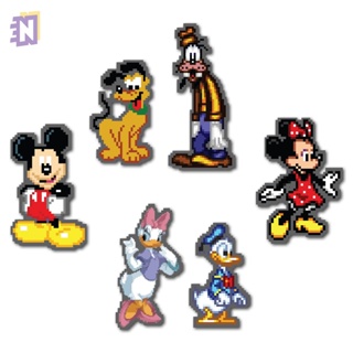 Ima de Geladeira Turma do Mickey Mouse Disney - Kit 6 Peças