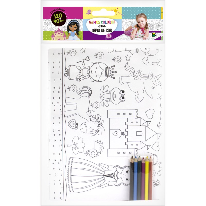 Unicórnios e amigos: Livro para colorir com lápis