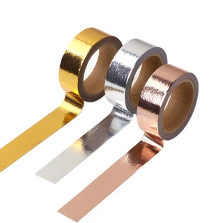 Fita De Bronzeamento De Ouro Rosa Quente De Prata E Papel De Cor Sólida diy Decorativa Conta Manual Papelaria Presente