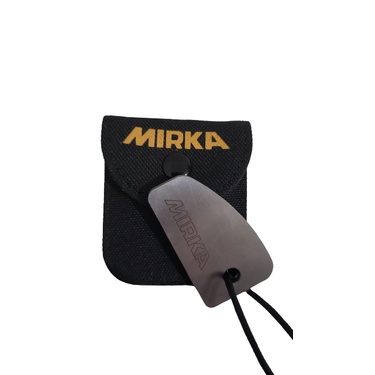 Mirka Shark Blade Denibbing Tool – Carbide Steel, Removes Paint Nibs & Runs – Includes Pouch & Lanyard