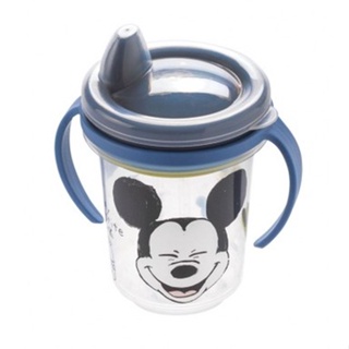 Caneca Trio Mickey Baby Anti Vazamento 330ML Plástico Resistente com Alça e Tampa, Plasútil 7108 - 138198