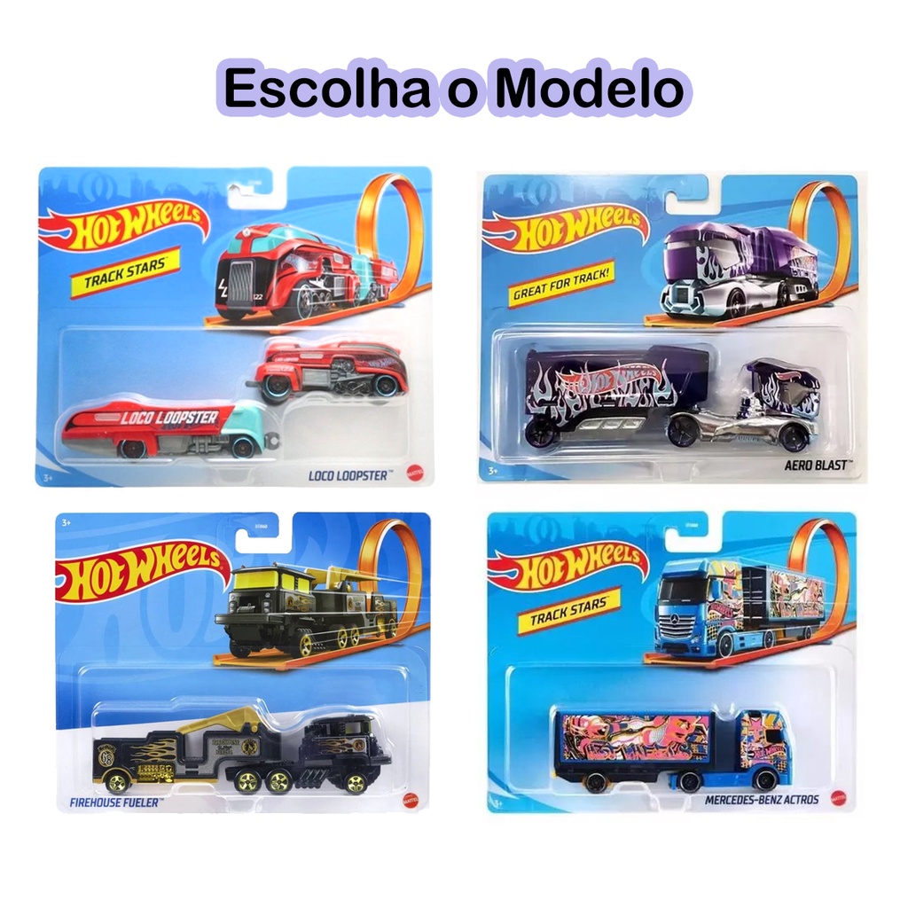 Hot Wheels - Caminhão Velocidade Na Pista - Mercedes-Benz Actros