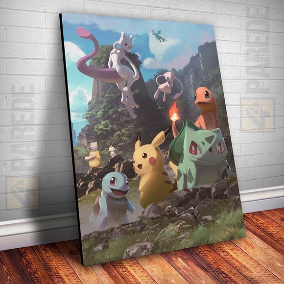 Placa Decorativa Anime Pokemon