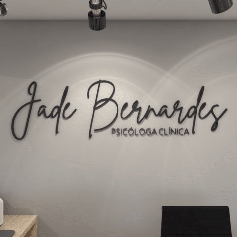 LogoMarca em MDF 3mm Loja - Salão de beleza - Studio - Escritórios , entre outros. Pintado sem pintar