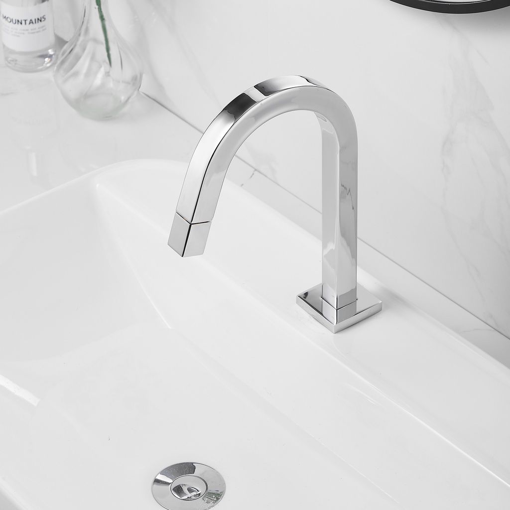 Torneira água Fria para Pia Mesa Bancada Casa Metal Cromado Banheiro
