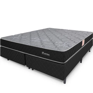 Cama Box Colchão Queen Espuma D45 Extra Firme Ortopédico Certificada Antialérgico 158x198x51cm BF Colchões