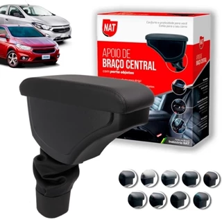 Apoio de Braço Encosto Para Carro Onix E Prisma Ano 2012 Até 2019 Couro em Oferta na Shopee
