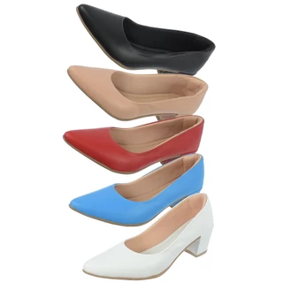 Scarpin Bico Fino Anna Karol Peeptoe Salto 6cm Verniz