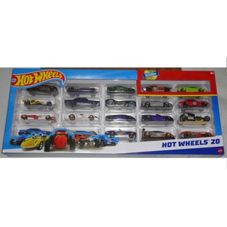 Caixa 20 Carrinhos Hot Wheels Sortidos - Mattel Com 2 Raros