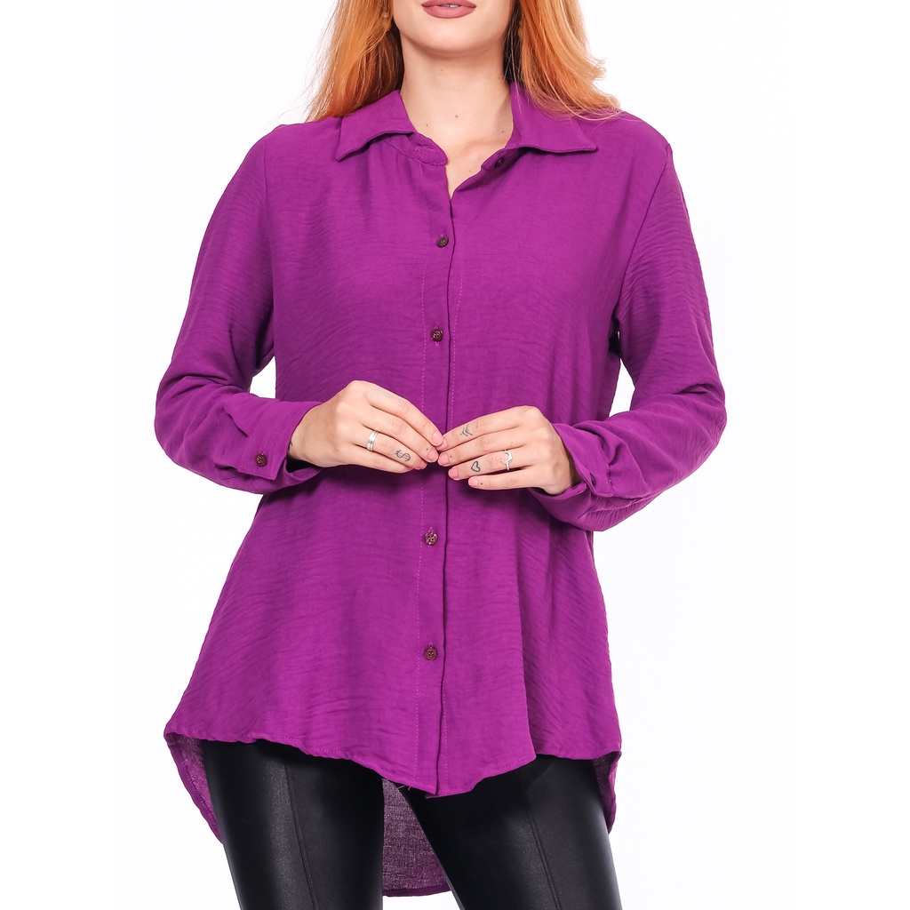 LANÇAMENTO 2023 CHEMISA LONGO MODA FEMININO NOVO DUNA | Shopee Brasil