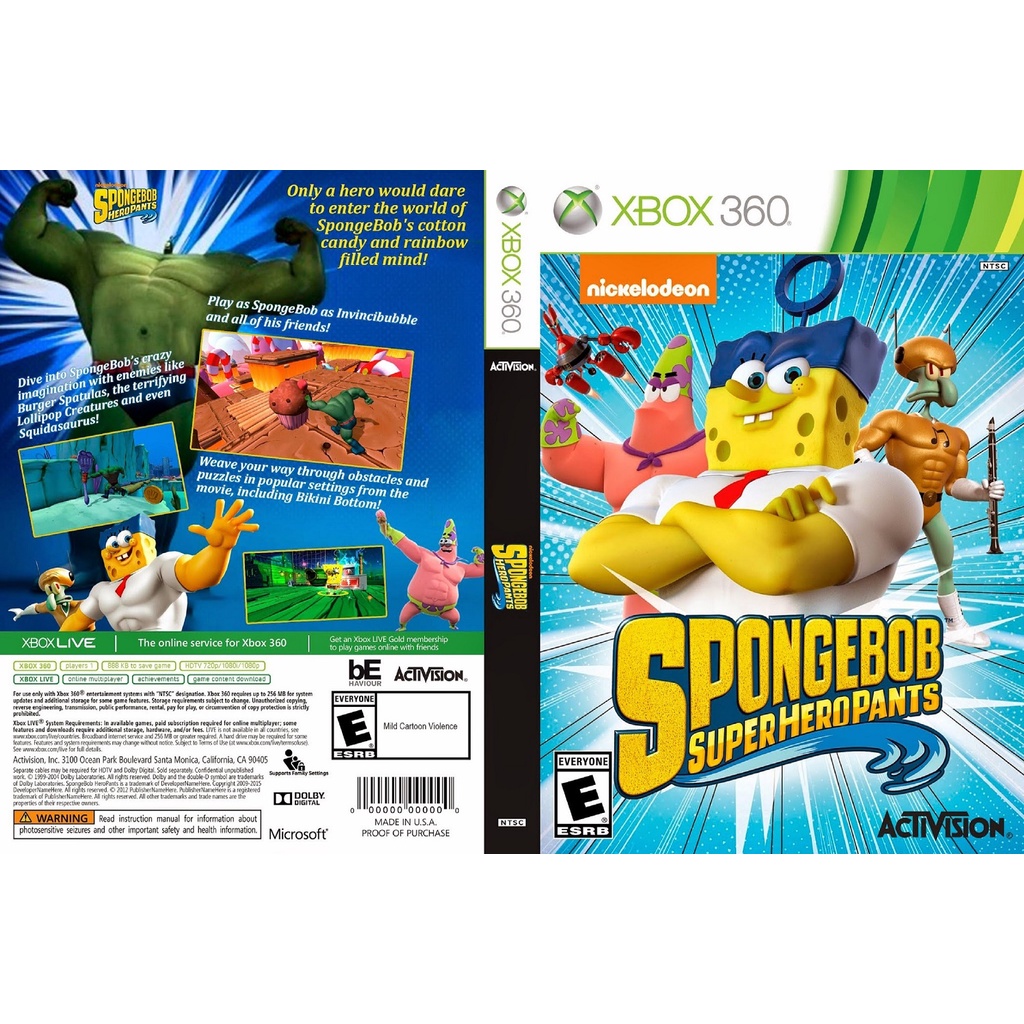 BOB ESPONJA HEROPANTS: # Parte 11 - XBOX 360 - Gameplay Comentado em PT-BR.  