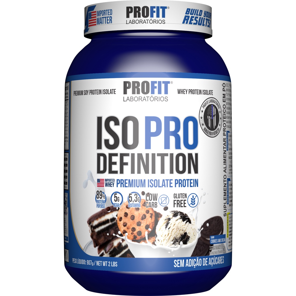 Whey Protein Isolada – Iso Pro Definition – Pote 907g – Profit