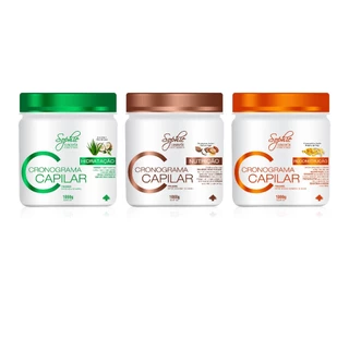 Kit Cronograma Completo (Reconstrução 1kg + Hidratação 1kg + Nutrição 1kg) Sophie Cosmetic