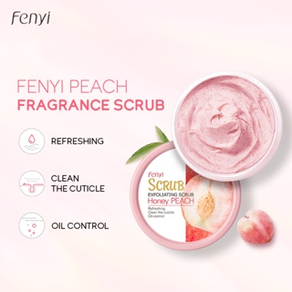 Creme De Limpeza Fenyi Pêssego Esfoliante Clareador Suave Rejuvenescimento Cuidados Com O Corpo 100g
