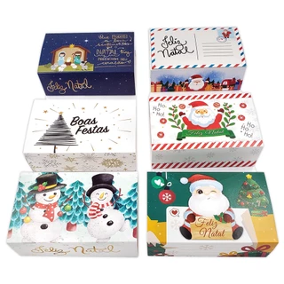 15 Caixas Especial Natal Para 6 Doces, lembrancinhas e outros (6 novos modelos natalino)