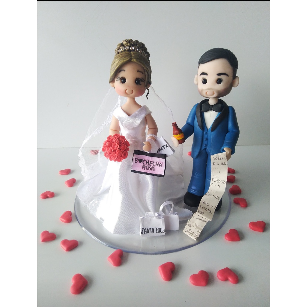 Noivinhos topo de bolo casamento