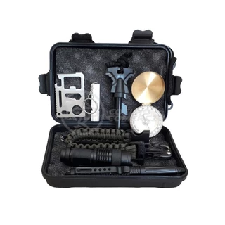 Conjunto Brillante Torcia LED para Atividades Camping Selva Kit de Sobrevivência TZ-1 Acampar