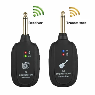 Transmissor De Sistema Sem Fio Para Guitarra Receptor Recarregável Embutido Acessórios