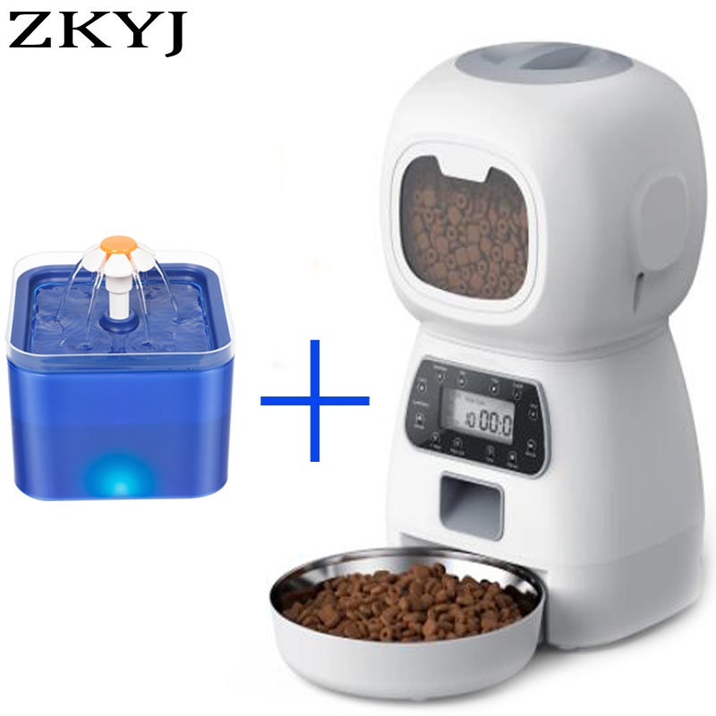Cat Smart Feeder Separate 3.5L Automatic Dog Cat Feeder Dry Food