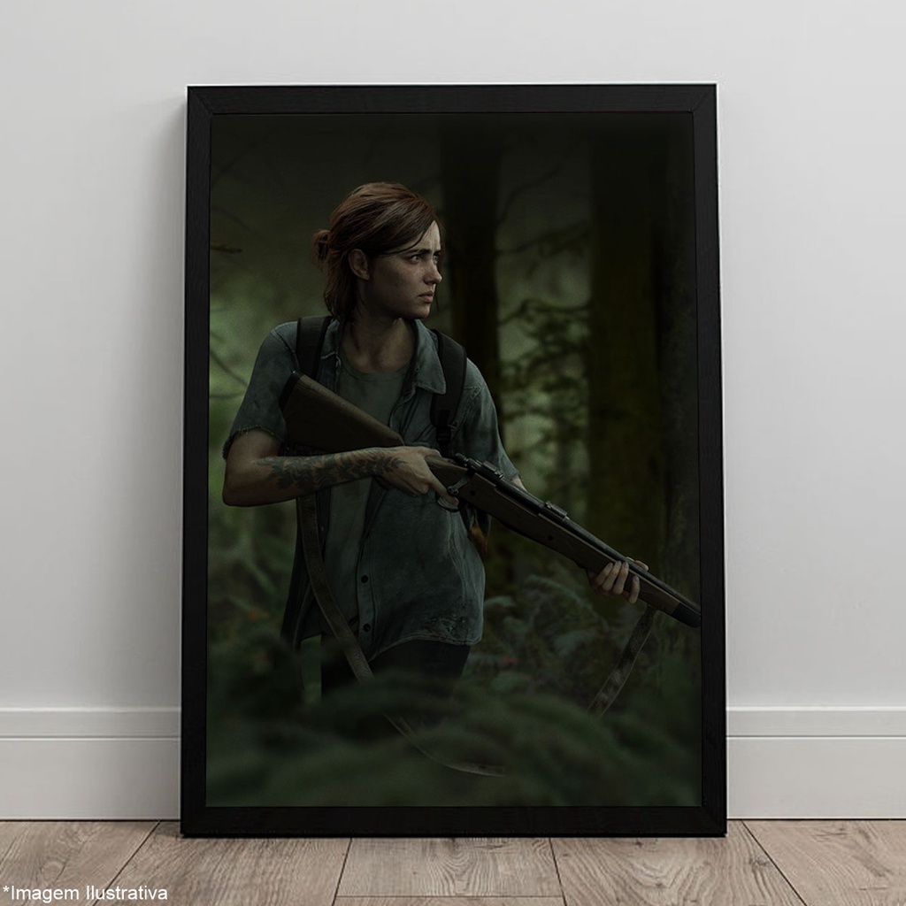 Quadro The Last Of Us Part II Ellie Joel Abby Geek Gamer Pôster C ...