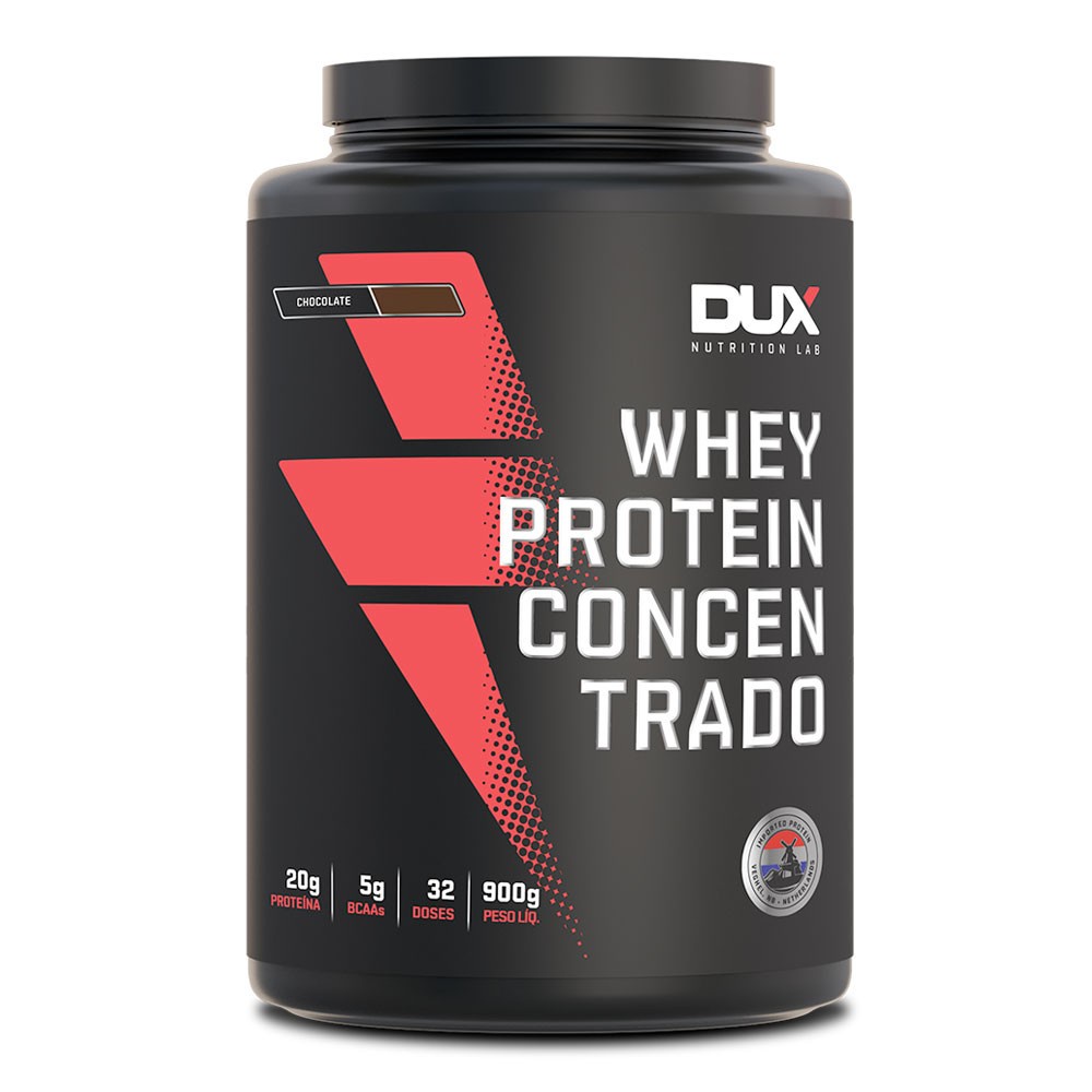 Dux Whey Protein Concentrado Dux Nutrition Sem Sabor – 900g