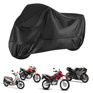 Capa Couro Para Cobrir Moto Interior Forrada Não Risca Impermeável Anti Uv em Oferta na Shopee