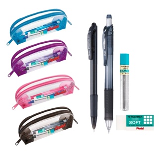 Kit Escolar Completo PENTEL Estojo Pencase