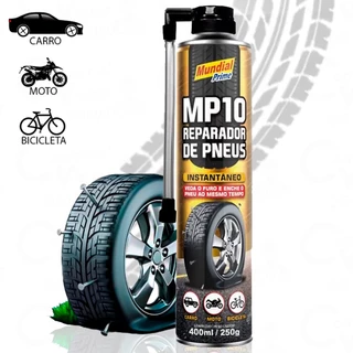 Reparador Spray Instantâneo De Furo Pneu 400ML 260G Carro - Bike - Moto Profissional