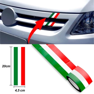 Adesivo Grade Faixa Italia Fiat Punto Palio Bravo Linea 500