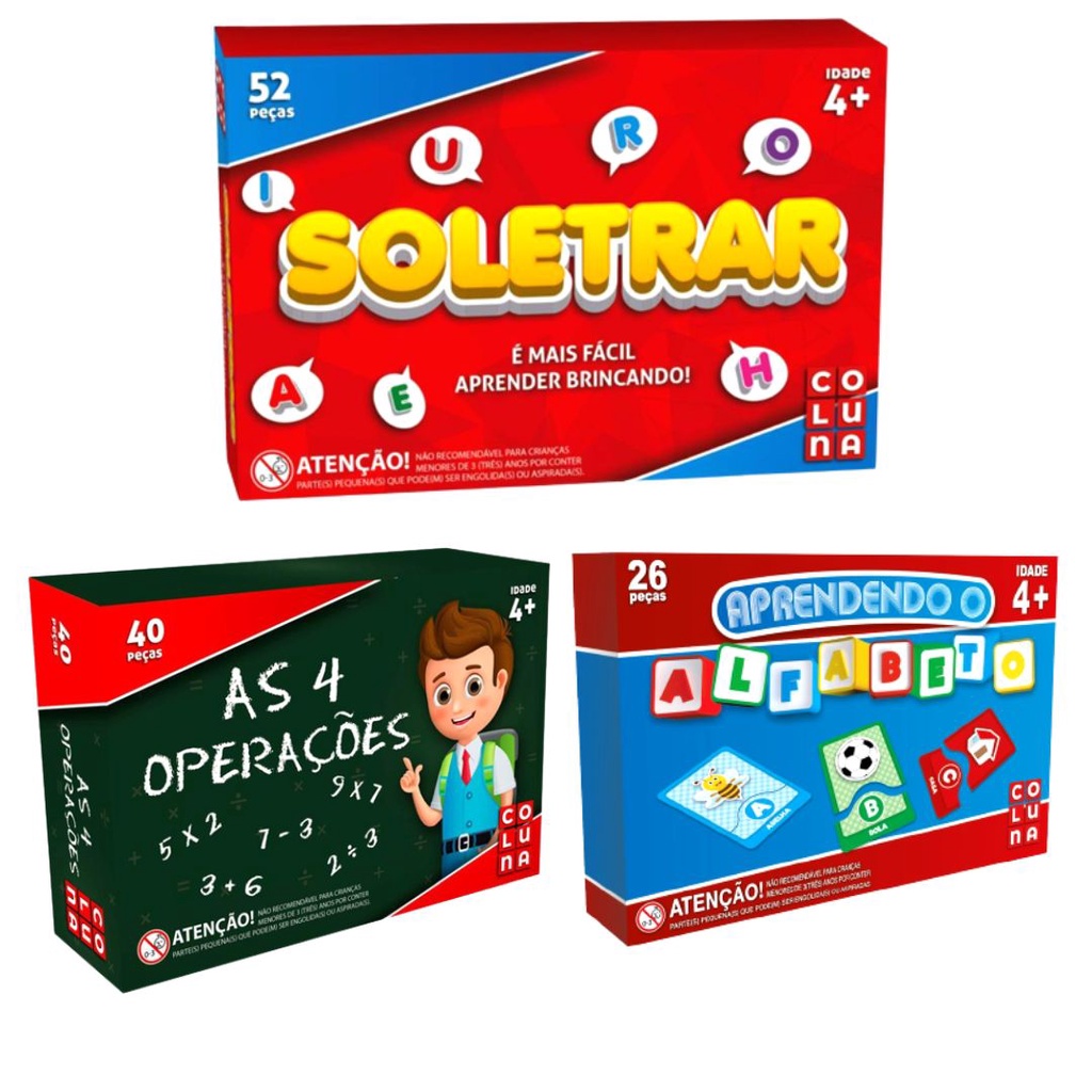 Super Kit Pedagogico Jogos Educativos Infantis Aprenda Casa