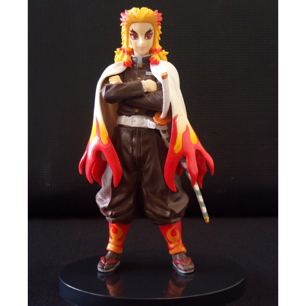 Action Figure Kimetsu No Yaiba Rengoku Hashira do Fogo + Mangá