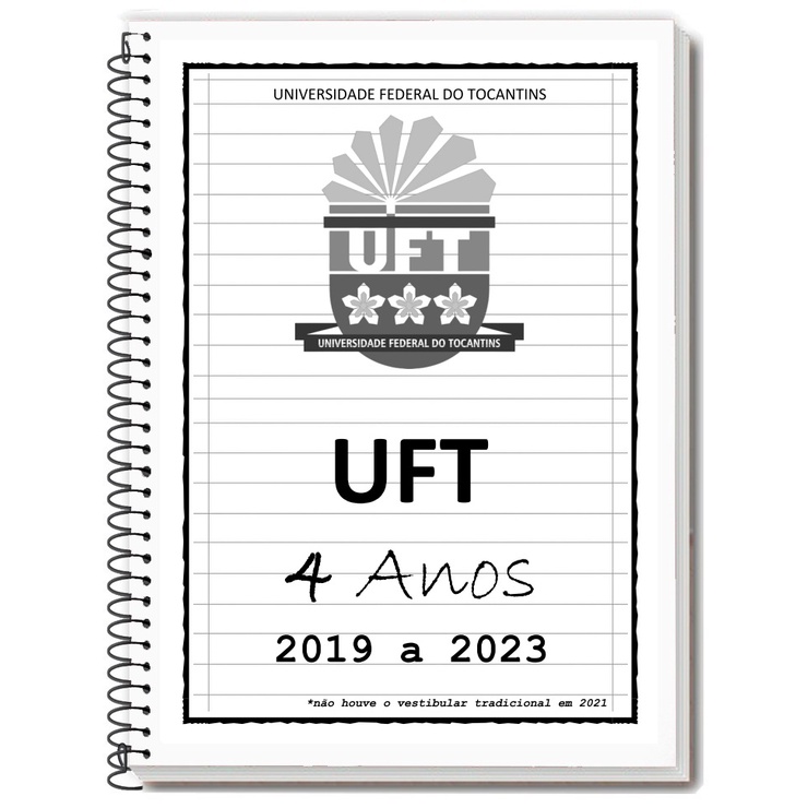 UFT 2023/2024 Apostila de Provas + Gabarito + Folhas de Redação