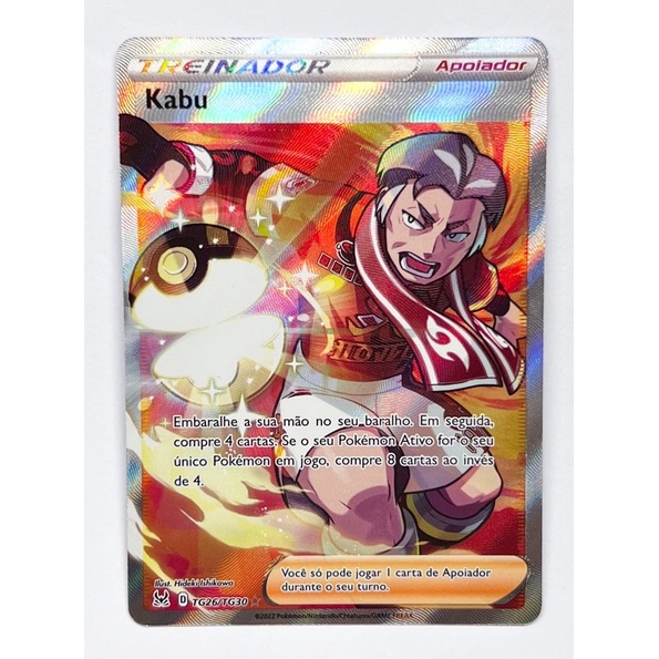 Carta TG26/TG30 Pokémon TCG Original Copag Treinador Apoiador Kabu