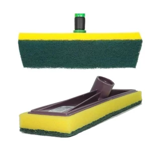 Lava Piso Azulejo Chão Esfregão Limpeza Pesada S/ Cabo Rodo Abrasivo Multiuso Esponja Firme Manual Limpeza Pesada