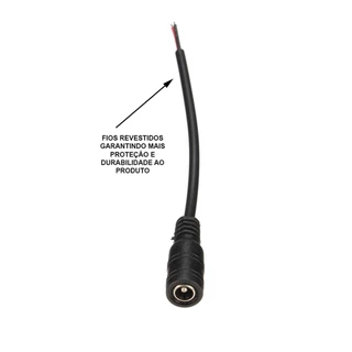 Rabicho P4 Femea para Fontes Preto Kit 20 Unidades