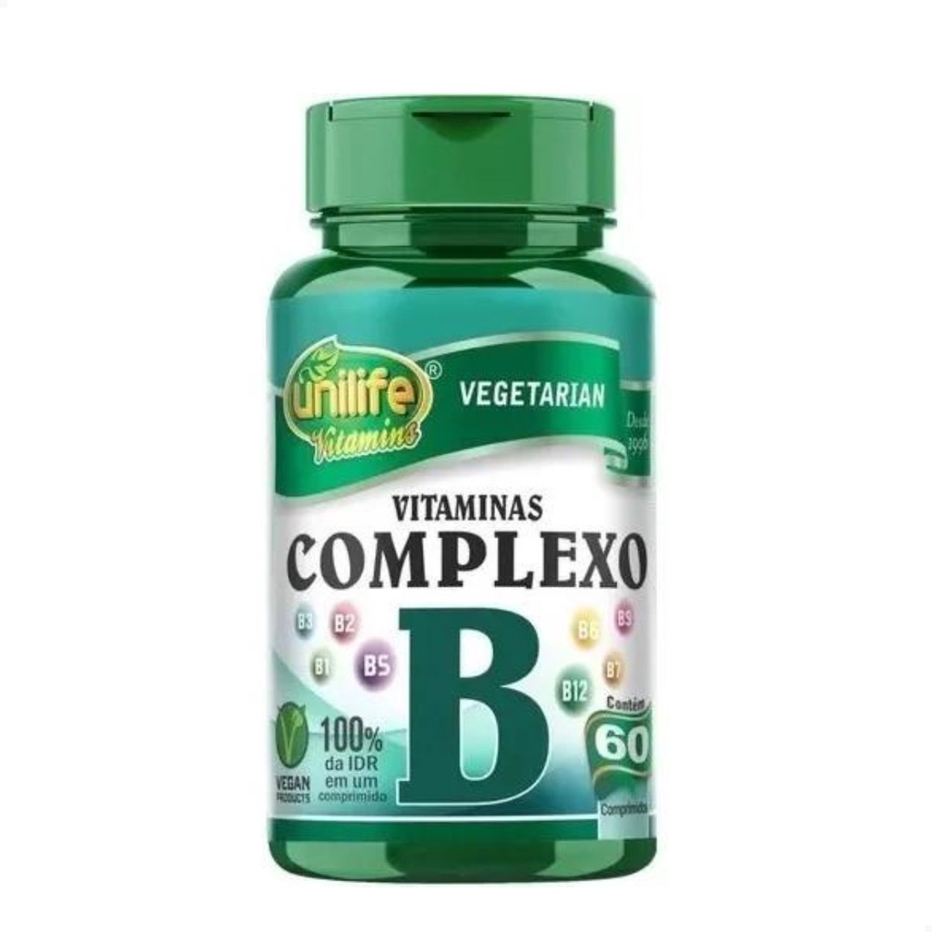 Vitaminas Do Complexo B 60 Comprimidos Unilife | Shopee Brasil