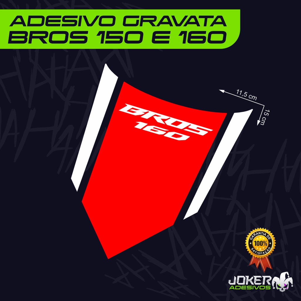 Adesivo Gravata Tanque Bros 160 2