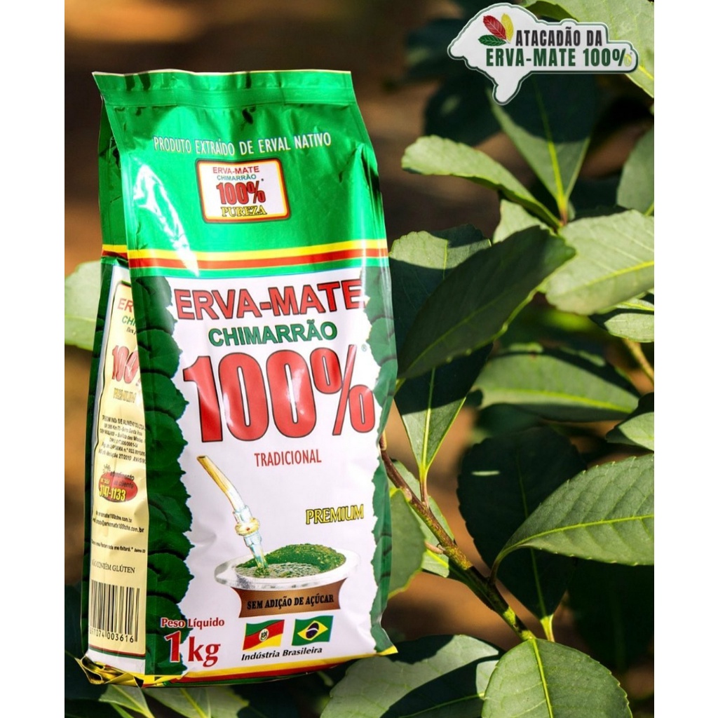 Erva - Mate para chimarrão 100% - Tradicional PREMIUM | Shopee Brasil
