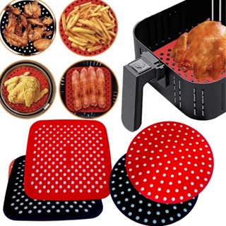 Tapete Protetor de Silicone para Fritadeira Anti-Aderente Air Fryers