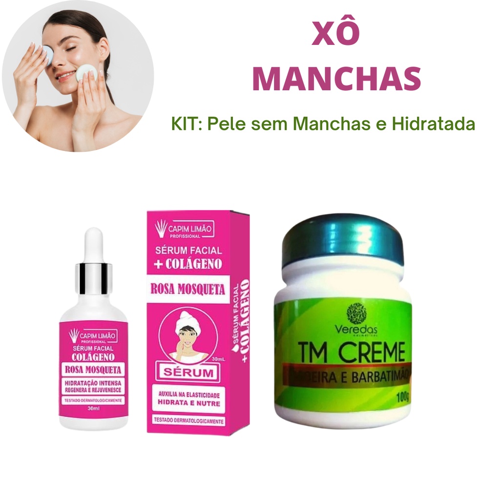 Tira Manchas do Rosto com Creme Clareador para Pele com Acne, Espinha