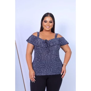 Blusa ciganinha Plus size liganete