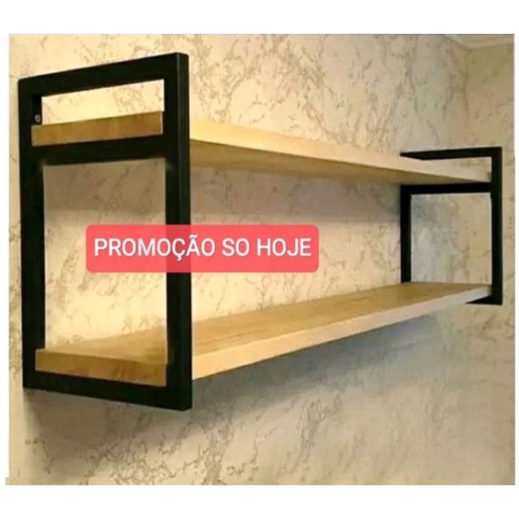 Prateleiras/ nicho estilo Industrial(ferro e madeira ou so ferro) escolha a sua melhor opção